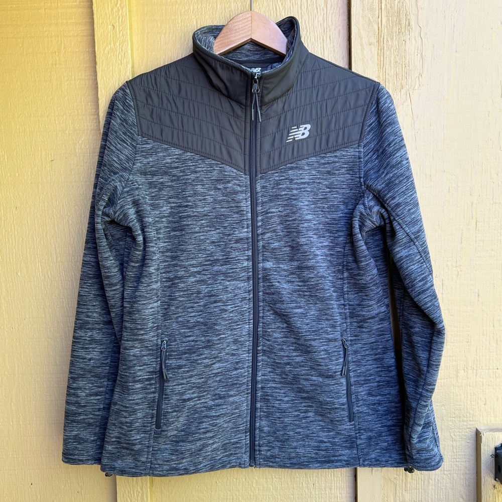 New Balance Gray Fleece Jacket size M